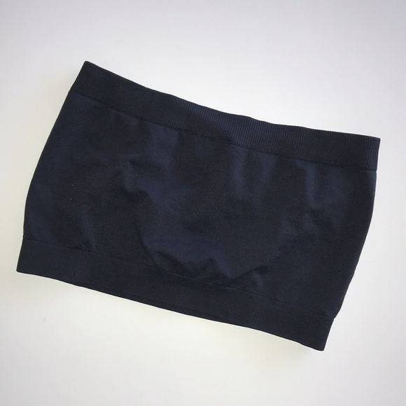 See You Monday NWOT Bandeau Bralette in Black - Picture 3 of 5